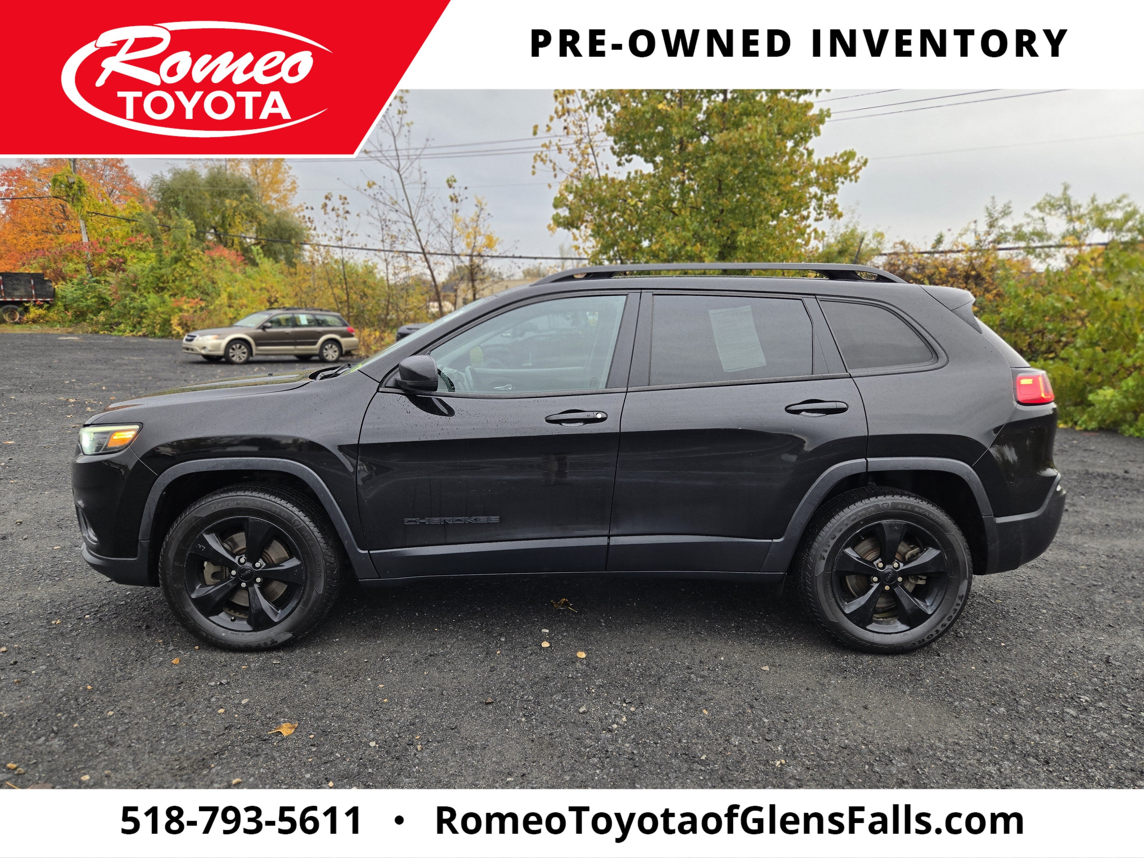 Used 2021 Jeep Cherokee Altitude with VIN 1C4PJMLB7MD133000 for sale in Glens Falls, NY