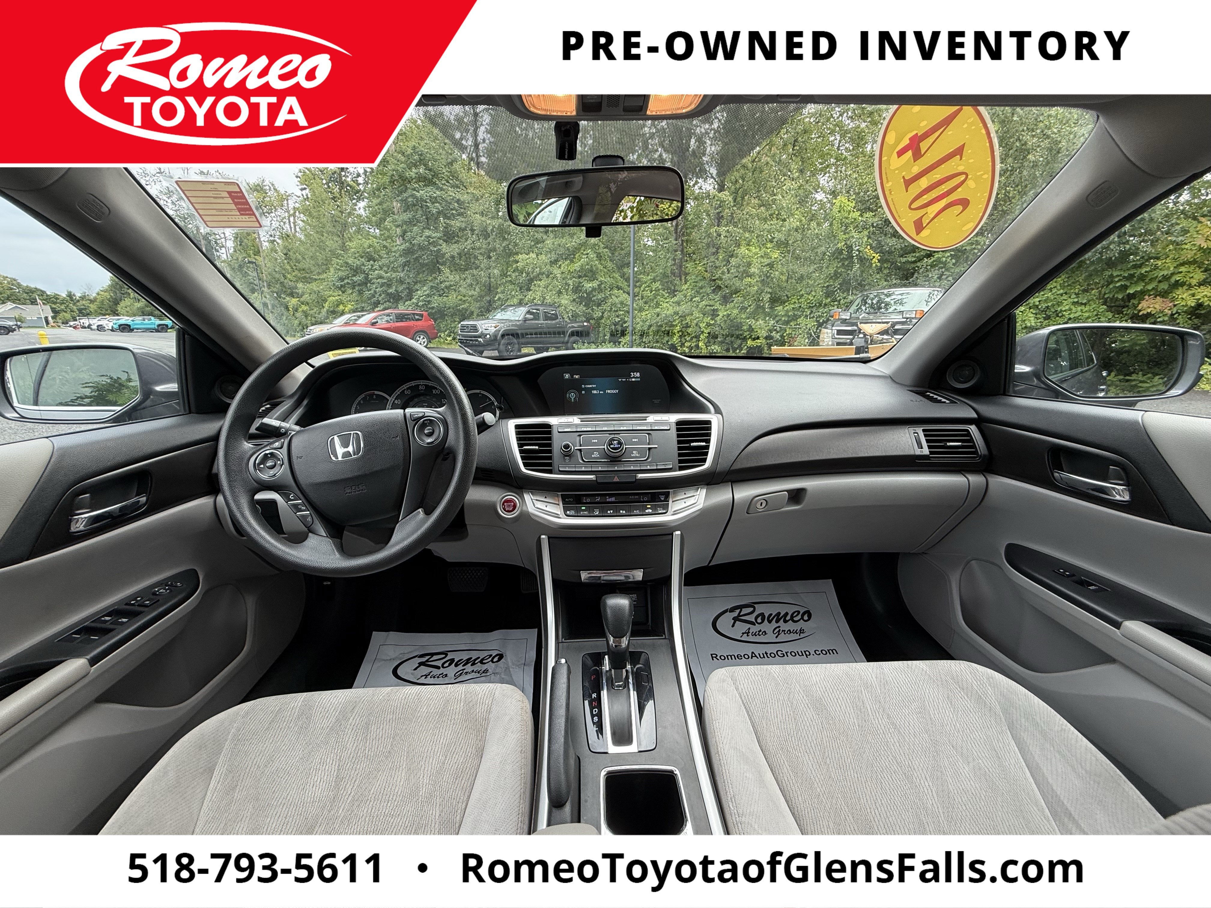 Used 2014 Honda Accord EX with VIN 1HGCR2F70EA070085 for sale in Glens Falls, NY