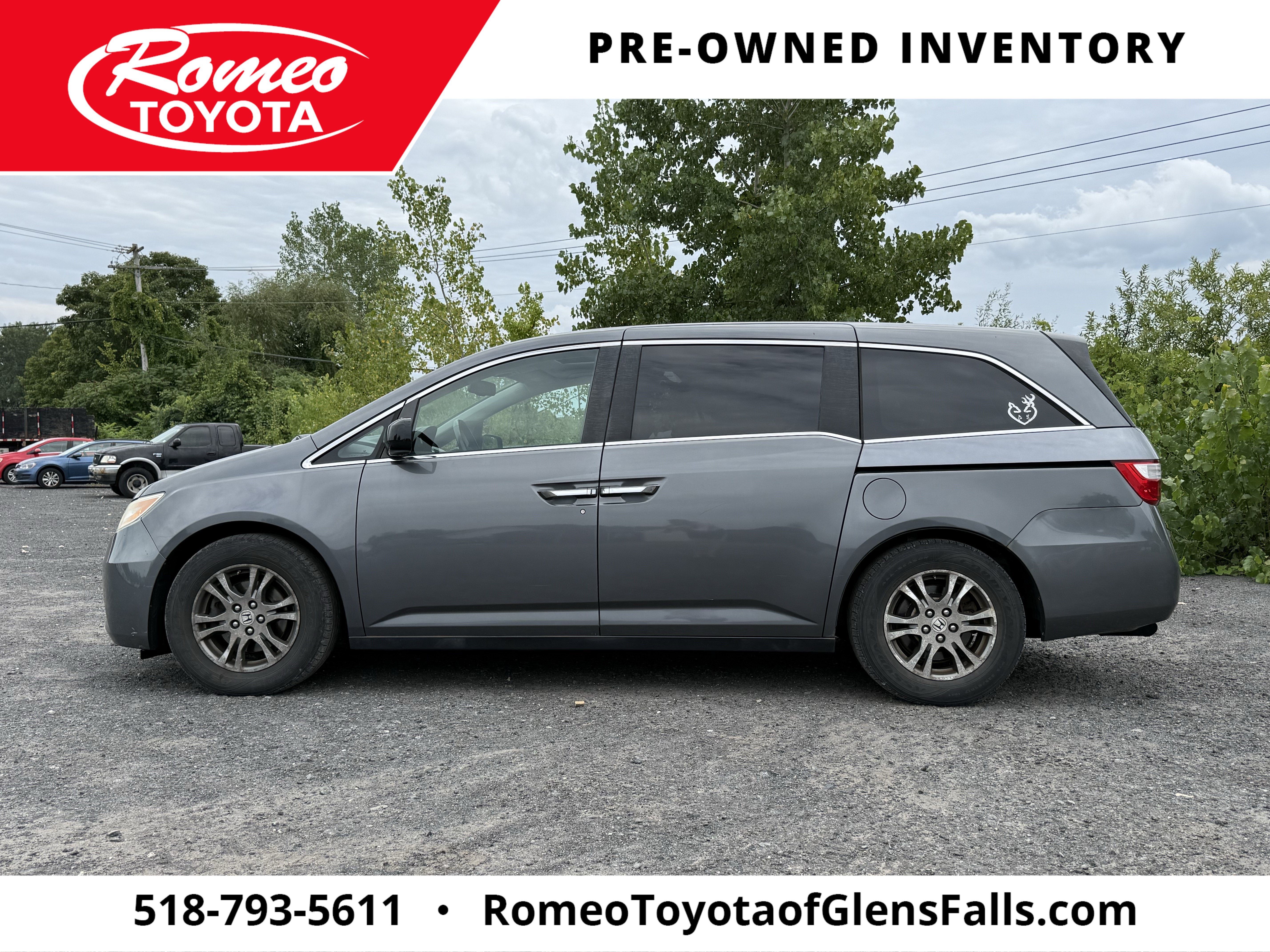 Used 2013 Honda Odyssey EX-L with VIN 5FNRL5H65DB041042 for sale in Glens Falls, NY