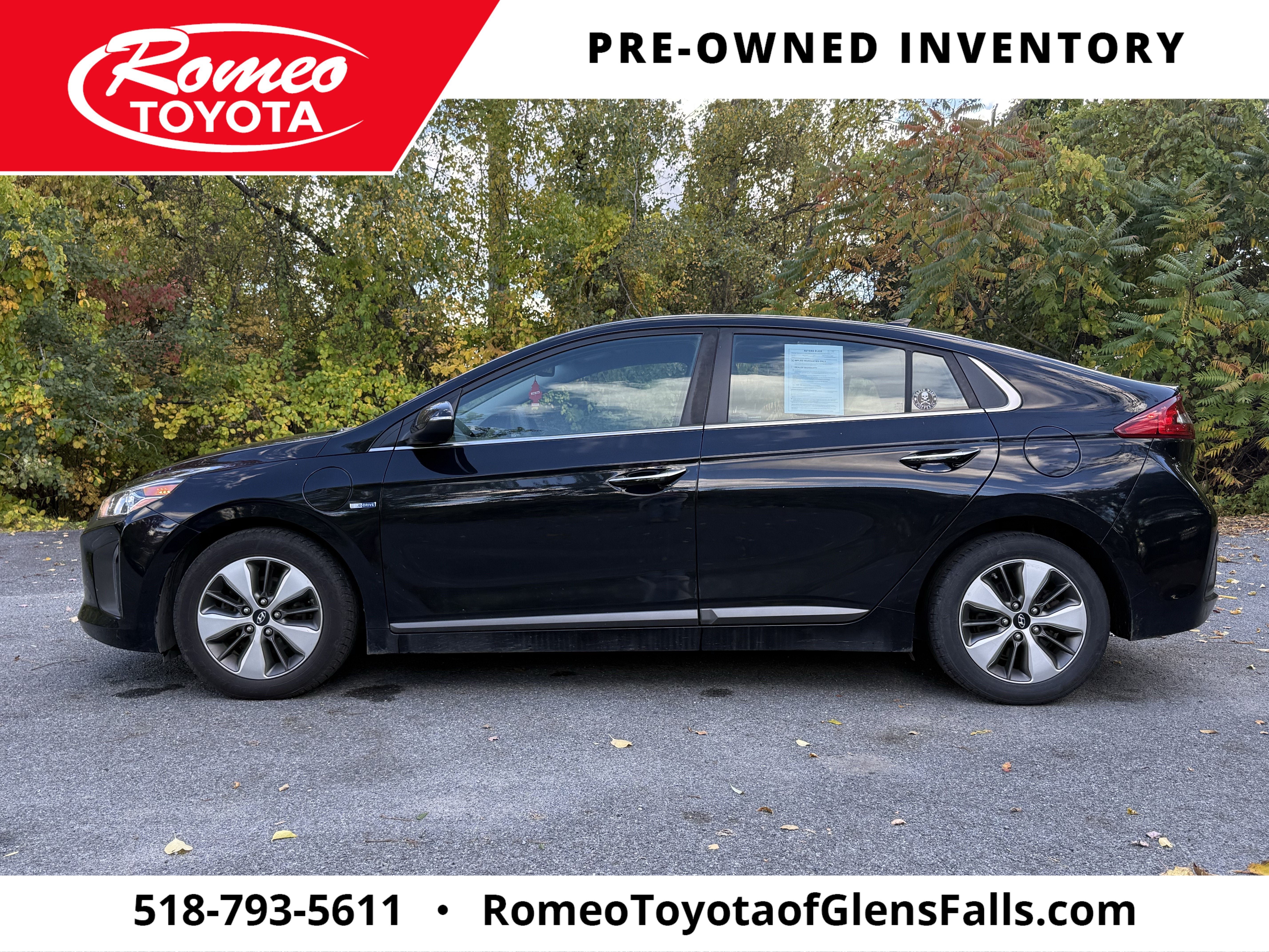 Used 2019 Hyundai Ioniq Limited with VIN KMHC75LD5KU184833 for sale in Glens Falls, NY