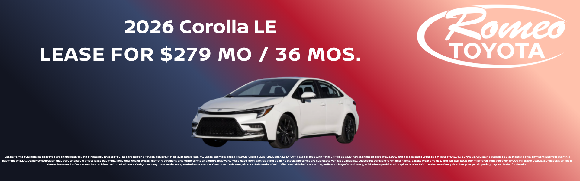 2026 Corolla LE