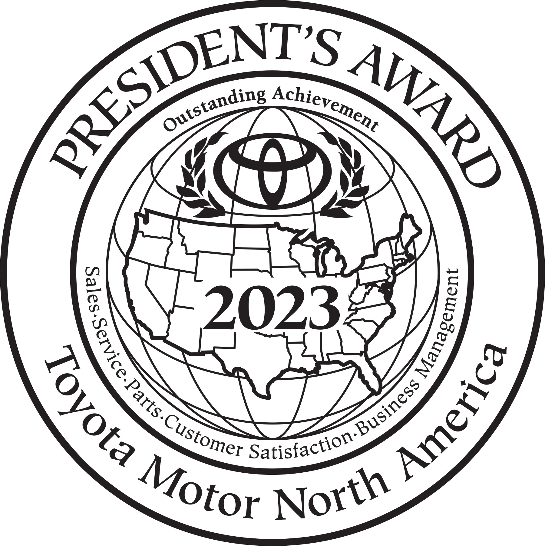 Romeo Toyota of Glens Falls Toyota North America Presidents Award
